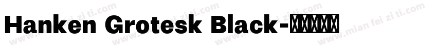 Hanken Grotesk Black字体转换